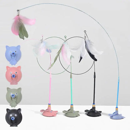 Interactive Self Play Suction Cup Cat Toy