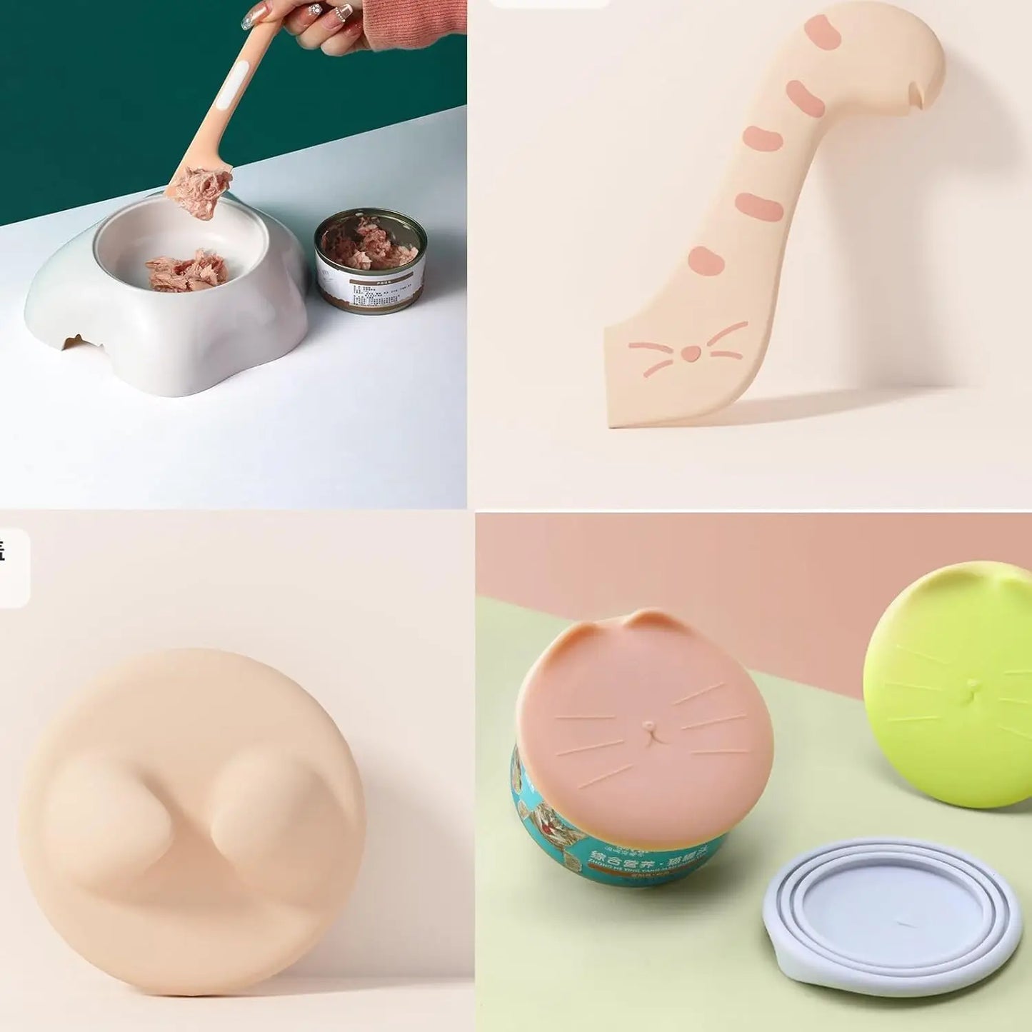 Pet Spoon – Can Opener & Sealing Lid for Pet Food Cans
