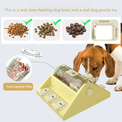 Slow Feeder Dog Puzzle Toy –  Hide & Seek Treat Dispenser