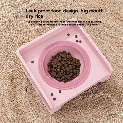 WhiskerEase Leak-Proof Cat Bowl