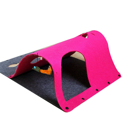 Felt Maze Cat Tunnel & Bed