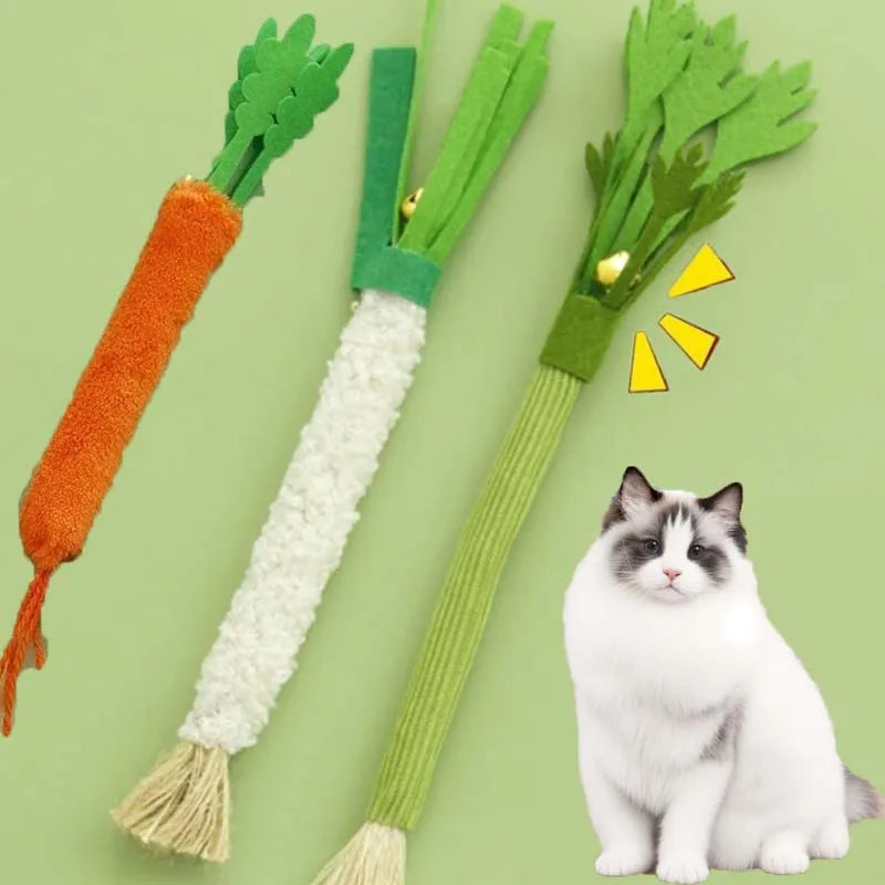 Furry Bell Cat Teaser Toy 🐱🔔