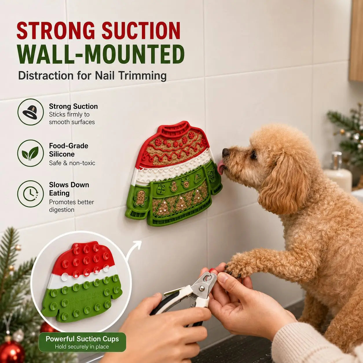 Festive Pet Lick & Treat Mat