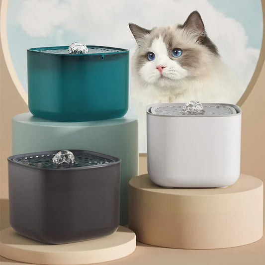 3L Pet Water Fountain - Automatic Circulating & Filtering USB Electric Cat Drinker