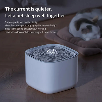 3L Pet Water Fountain - Automatic Circulating & Filtering USB Electric Cat Drinker