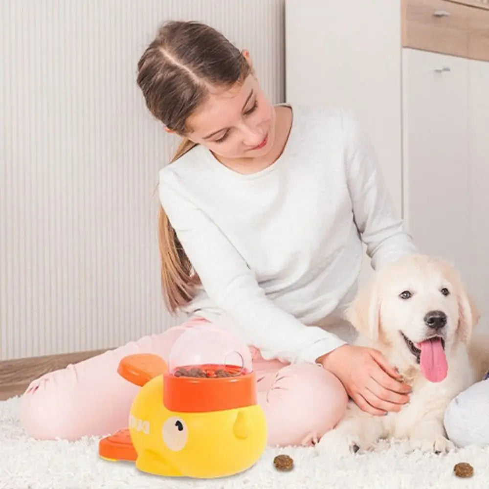 Interactive Dog Feeder – Press and Play Snack Dispenser with Anti-Slip Base