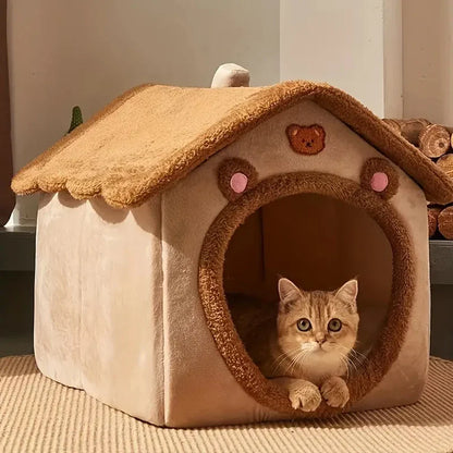 Foldable Cozy Cat House