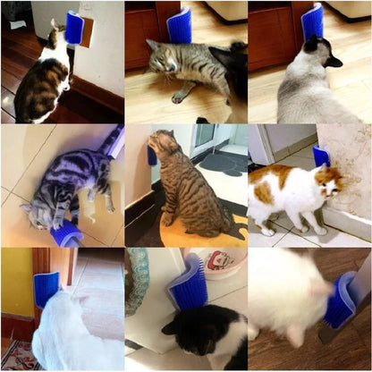 Cat Scratcher Massager & Grooming Brush - Pet Hair Comb