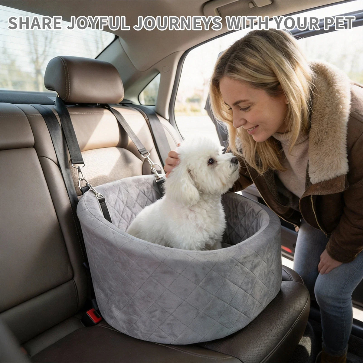 RideSnug – Padded Pet Car Seat & Bed 🚗🐶