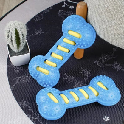 Squeaky Rubber Bone Chew Toy