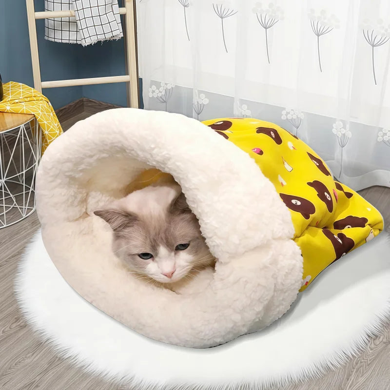 BurrowBag Semi-Enclosed Cat Sleeping Bag