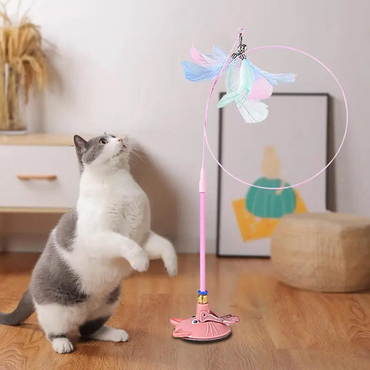 Interactive Self Play Suction Cup Cat Toy