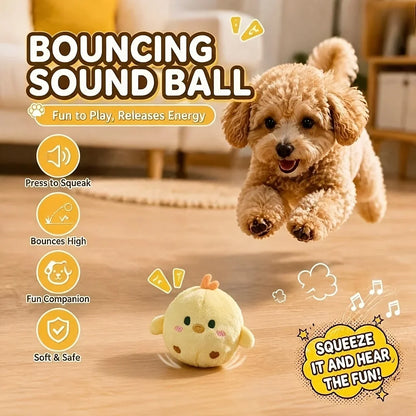 Bouncy Squeaky Chick Ball