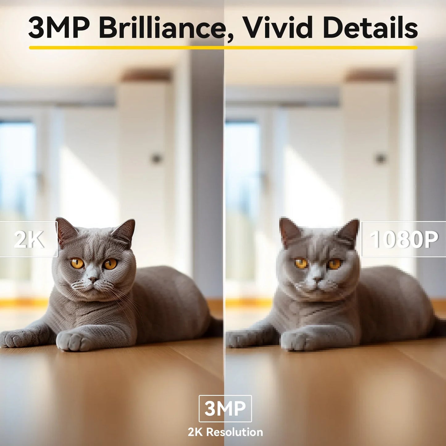 Boykeep 2K Smart Pet Camera with App Control | 360° Indoor Dog & Baby Monitor with Night Vision