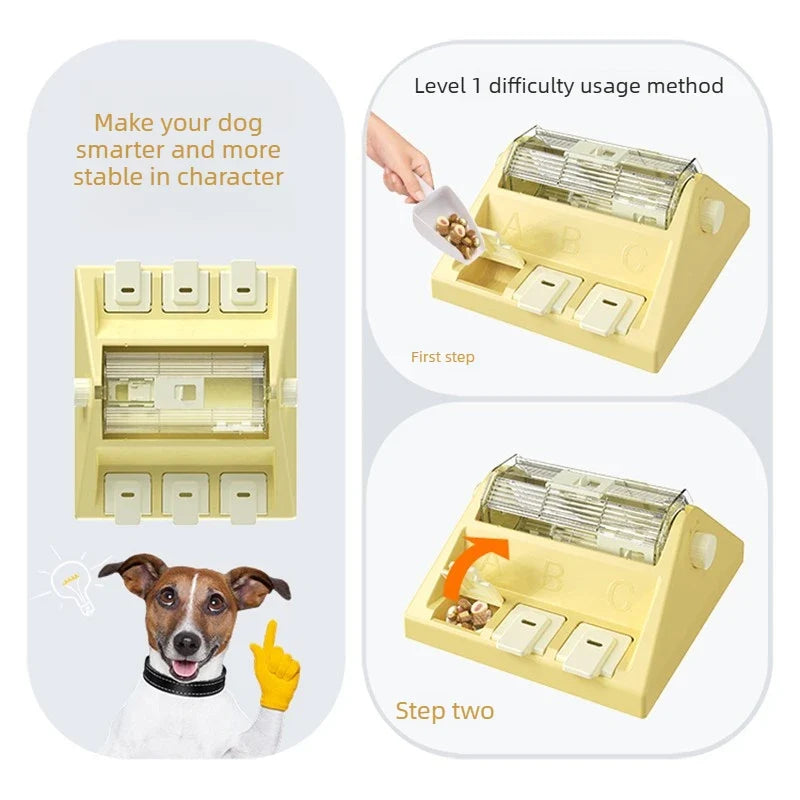 Slow Feeder Dog Puzzle Toy –  Hide & Seek Treat Dispenser
