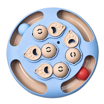 Interactive Cat Puzzle Toy – Rotating Treat Dispenser