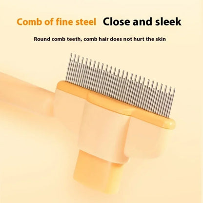 Self-Cleaning Grooming Comb – Pet Hair Remover for Cats & Dogs