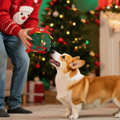JingleRoll Self-Moving Christmas Dog Ball