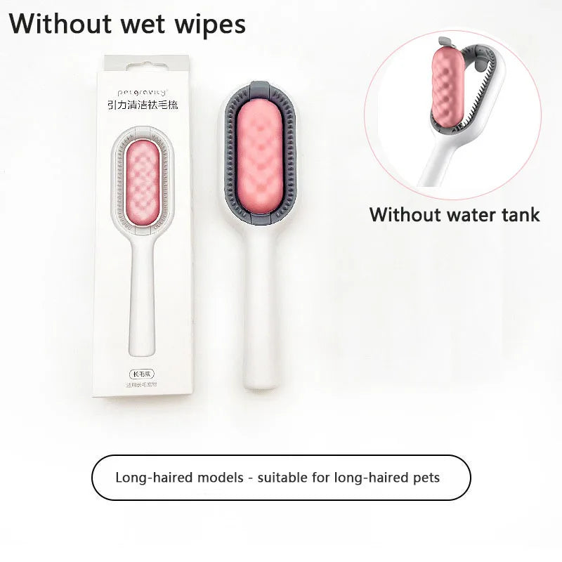 3-in-1 Pet Brush with Water Tank for Cats & Dogs