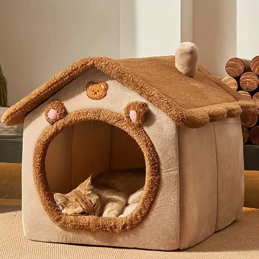 Foldable Cozy Cat House