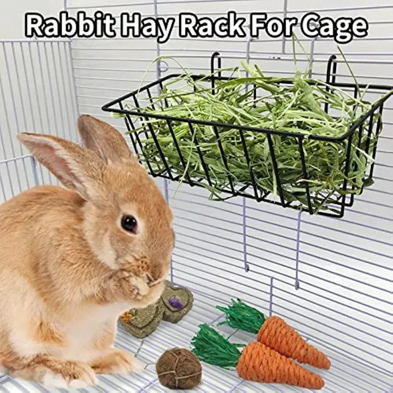 Rabbit Food Basket – Grass Rack Hay Feeder for Rabbits