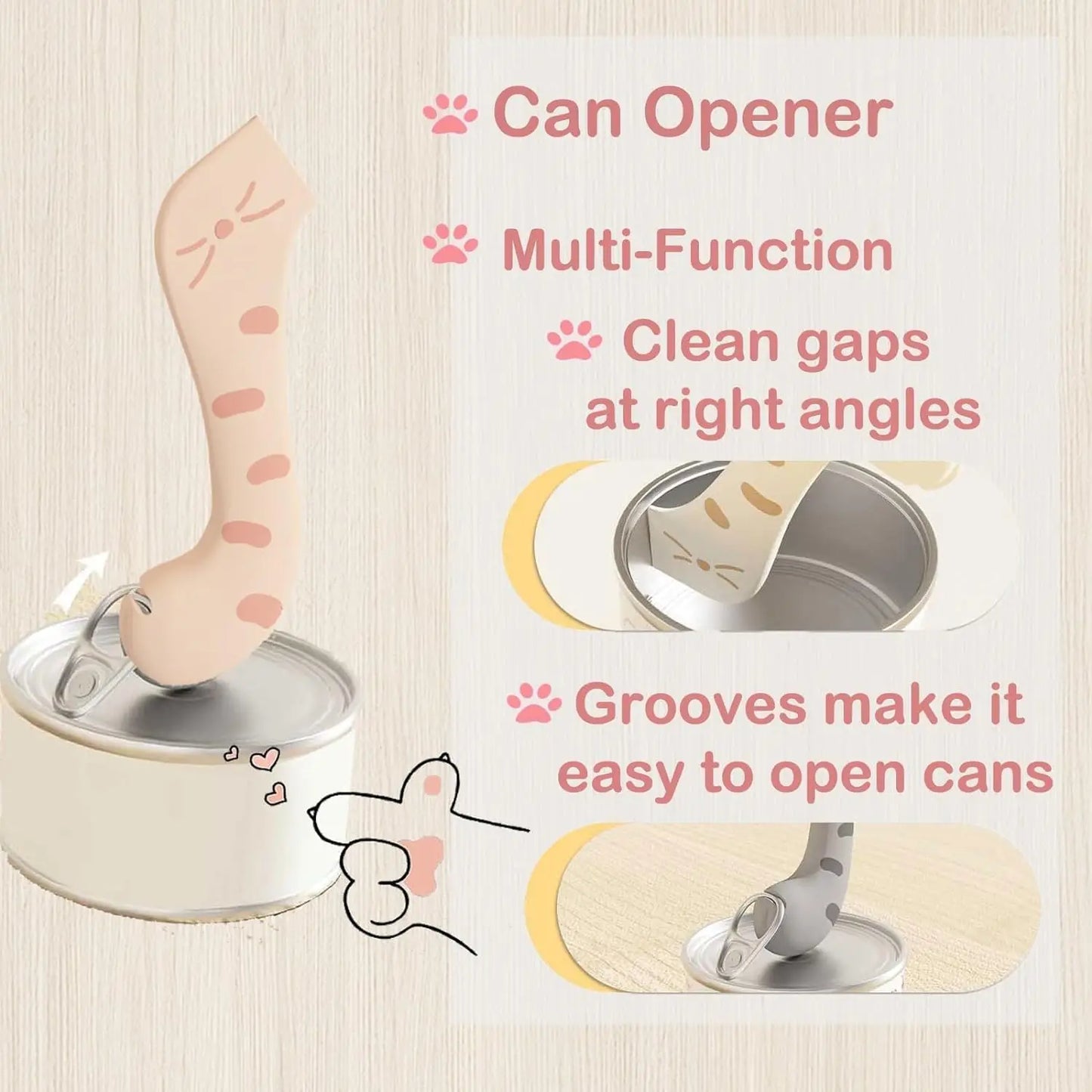 Pet Spoon – Can Opener & Sealing Lid for Pet Food Cans