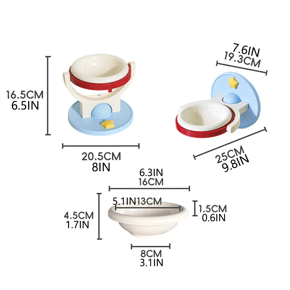 PurrDine - 2-in-1 Adjustable Wall-Mounted Cat Bowl