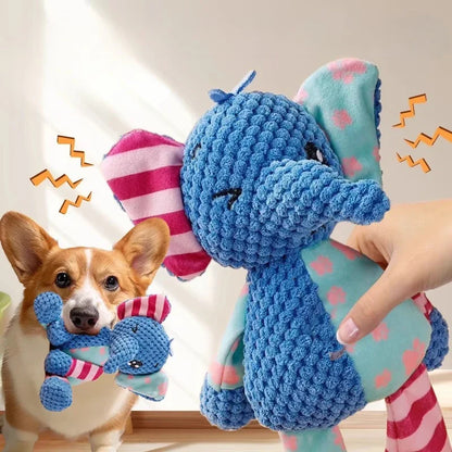 Squeaky Plush Animal Chew Toy