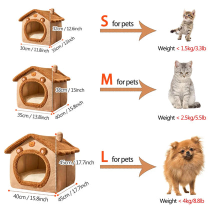 Foldable Cozy Cat House