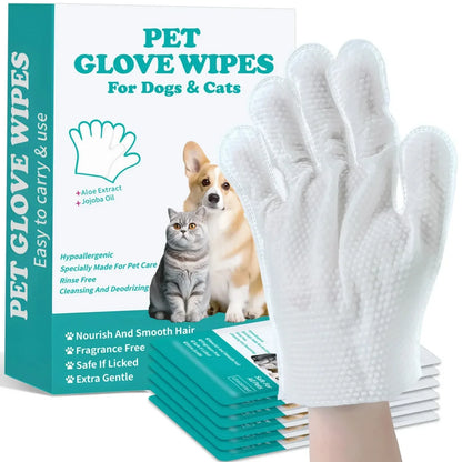 FreshPaws No-Rinse Pet Grooming Gloves