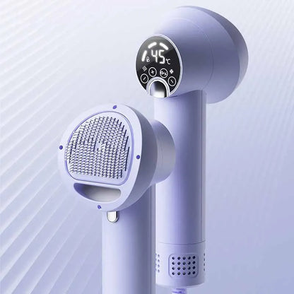 FurDry Pro Pet Hair Dryer Brush – Hot & Cold Wind Grooming Dryer for Dogs & Cats