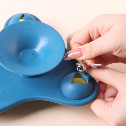 SpinChase Cat Teaser Toy – Spinning Aircraft Treat Dispenser for Cats