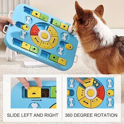 4-in-1 Interactive Dog & Cat Puzzle Toy – Slow Feeder