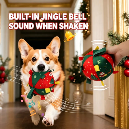 JingleRoll Self-Moving Christmas Dog Ball