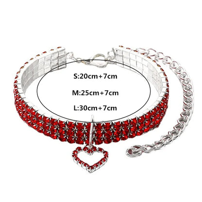 Elegant Rhinestone Pet Collar