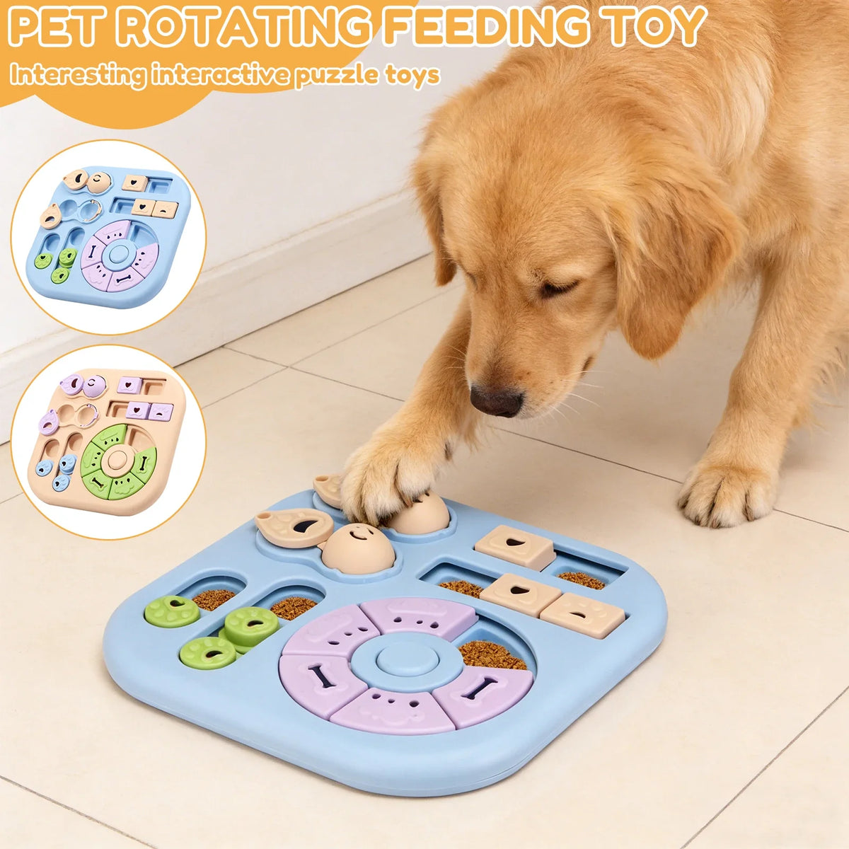 Interactive Dog Puzzle Toy – Slow Feeder & Treat Dispenser