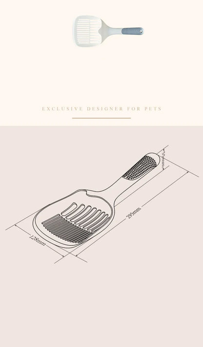 Cat Litter Scoop - Durable Plastic Poop Shovel for Cats