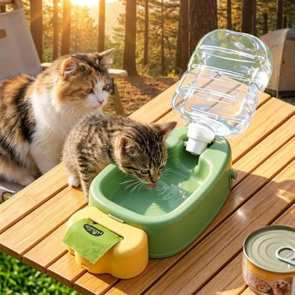 CarrotSip - Portable Pet Water Bottle & Collapsible Bowl