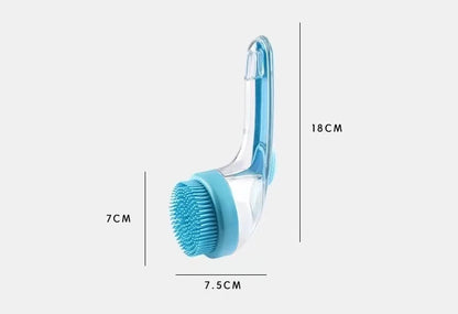 Pet Bath Brush with Shampoo Dispenser