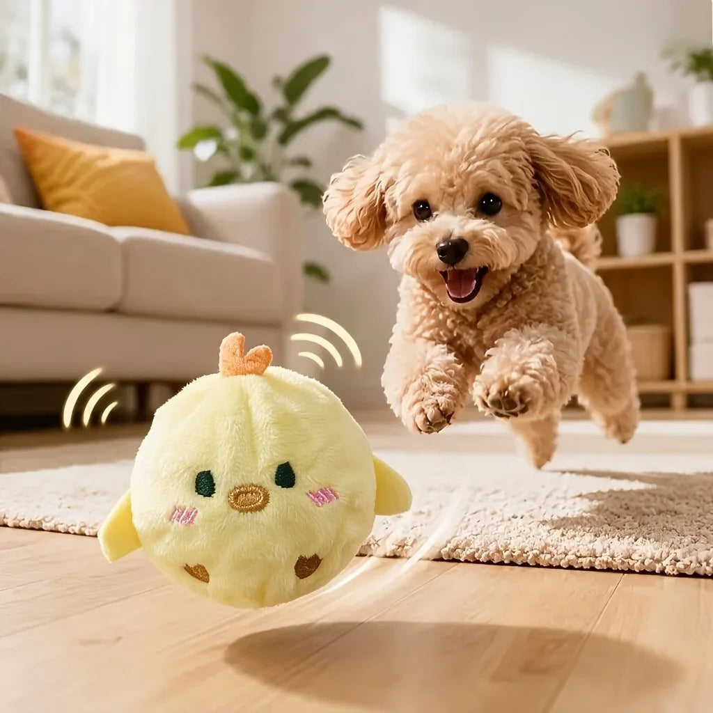 Bouncy Squeaky Chick Ball