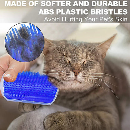 Cat Scratcher Massager & Grooming Brush - Pet Hair Comb