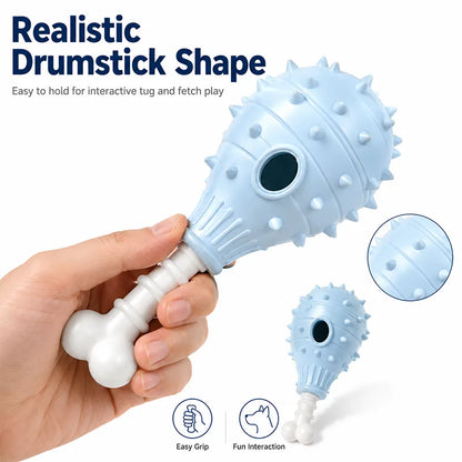 Interactive Dog Treat Dispensing Chew Toy – Chicken Leg