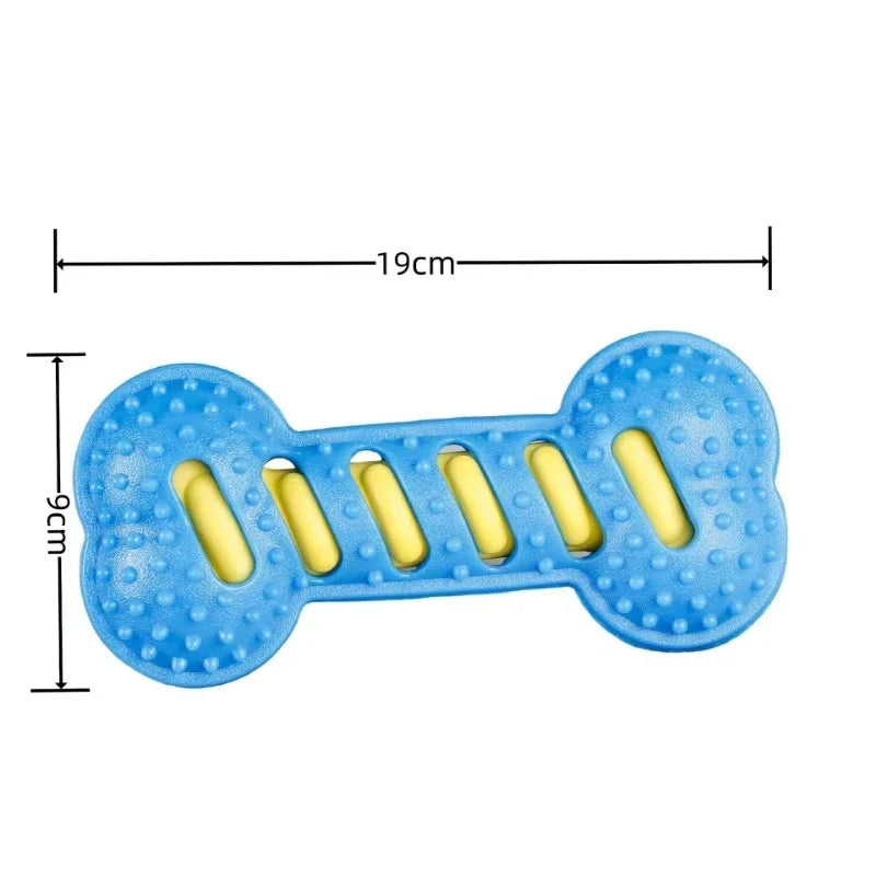 Squeaky Rubber Bone Chew Toy