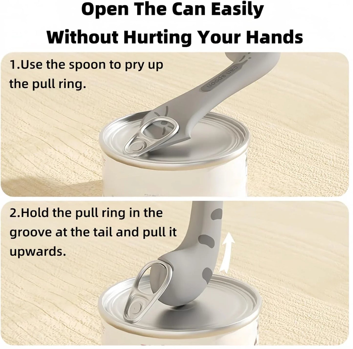 Pet Spoon – Can Opener & Sealing Lid for Pet Food Cans