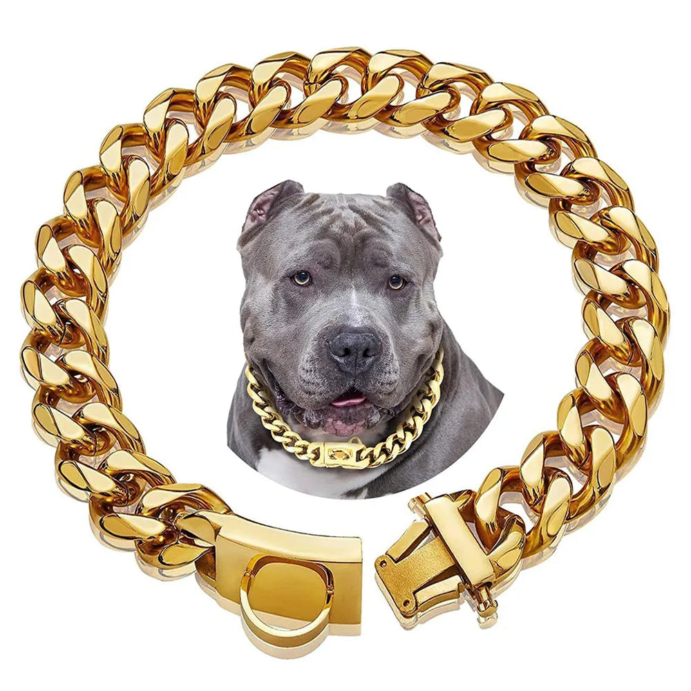 19mm Cuban Link Dog Collar