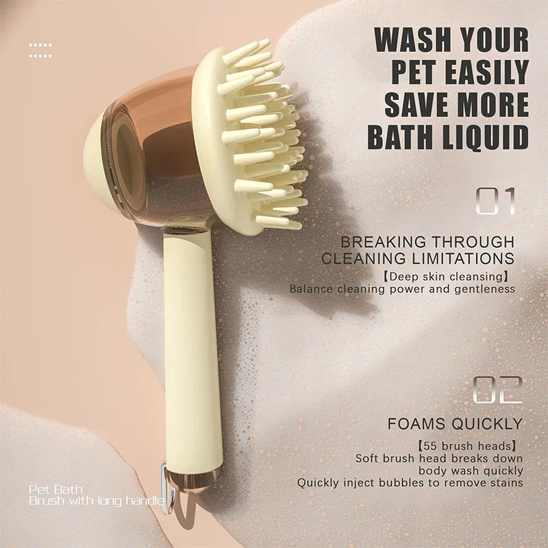CleanPaws - 2-in-1 Pet Bath & Massage Brush
