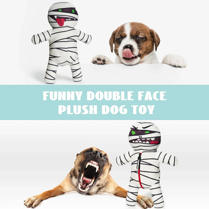 MummyMonster 9-in-1 Squeaky Dog Toy with Hidden Organs