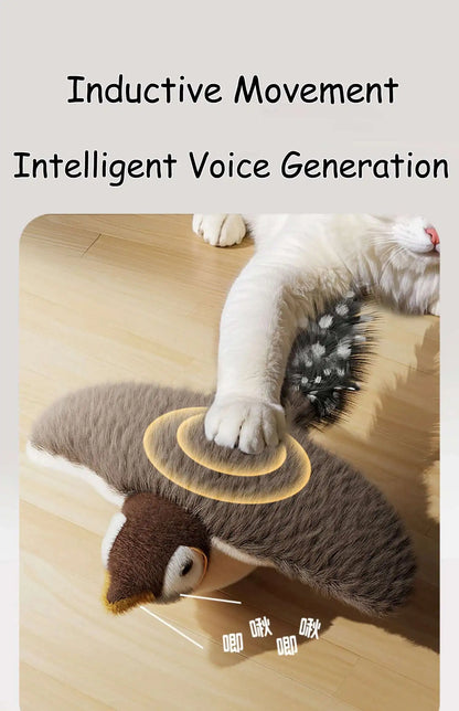 Interactive Dancing Sparrow Cat Toy