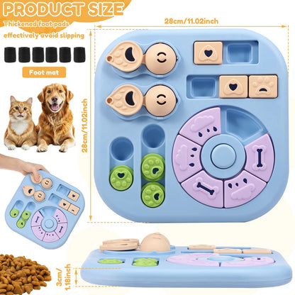 Interactive Dog Puzzle Toy – Slow Feeder & Treat Dispenser