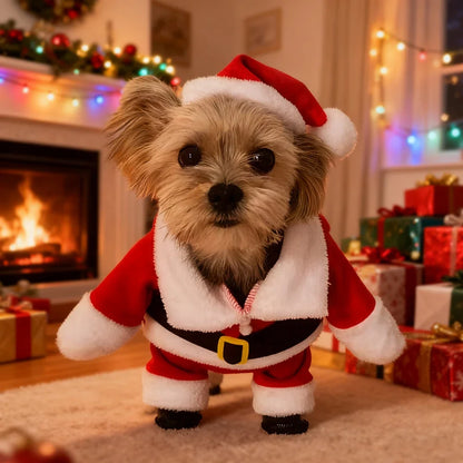 Festive Santa Pet Costume 🎅🐾